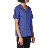 WonderWink Women’s Wonderwork Short Sleeve Snap Jacket(Navy)