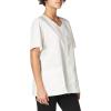 WonderWink Women’s Wonderwork Short Sleeve Snap Jacket(White)