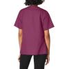 WonderWink Women’s Wonderwork Short Sleeve Snap Jacket(Wine)