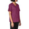 WonderWink Women’s Wonderwork Short Sleeve Snap Jacket(Wine)