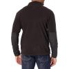 WonderWink mens Micro-fleece Zip Jacket(Black)