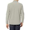 WonderWink mens Micro-fleece Zip Jacket(Taupe)