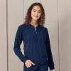 WonderWink womens Bomber Jacket(Navy)