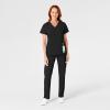 WonderWink womens Women’s Flat Front Cargo Scrub Pant(Black)