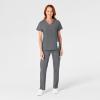 WonderWink womens Women’s Flat Front Cargo Scrub Pant(Charcoal Heather)