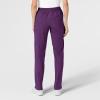 WonderWink womens Women’s Flat Front Cargo Scrub Pant(Eggplant)