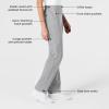 WonderWink womens Women’s Flat Front Cargo Scrub Pant(Grey)