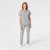 WonderWink womens Women’s Flat Front Cargo Scrub Pant(Grey)