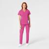 WonderWink womens Women’s Flat Front Cargo Scrub Pant(Hot Pink)