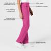 WonderWink womens Women’s Flat Front Cargo Scrub Pant(Hot Pink)