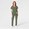 WonderWink womens Women’s Flat Front Cargo Scrub Pant(Olive)