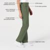WonderWink womens Women’s Flat Front Cargo Scrub Pant(Olive)