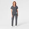 WonderWink womens Women’s Flat Front Cargo Scrub Pant(Pewter)