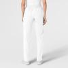 WonderWink womens Women’s Flat Front Cargo Scrub Pant(White)