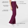 WonderWink womens Women’s Flat Front Cargo Scrub Pant(Wine)