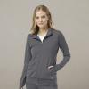 WonderWink womens Women’s Moto Scrub Jacket(Pewter Heather)