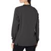WonderWink womens Women’s Snap Front Warm-up Jacket(Black)