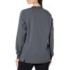 WonderWink womens Women’s Snap Front Warm-up Jacket(Pewter)