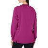 WonderWink womens Women’s Snap Front Warm-up Jacket(Wine)
