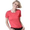Layers Women’s Silky Knit Short Sleeve Tee(Papaya)