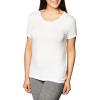 Layers Women’s Silky Knit Short Sleeve Tee(White)