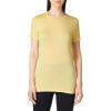 Layers Women’s Silky Knit Short Sleeve Tee(Yellow)