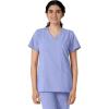 Wink Scrubs for Women, W123, Classic V-Neck Tops with 2 Pockets(Ceil Blue)