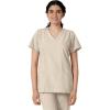 Wink Scrubs for Women, W123, Classic V-Neck Tops with 2 Pockets(Khaki)