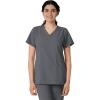Wink Scrubs for Women, W123, Classic V-Neck Tops with 2 Pockets(Pewter)