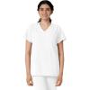 Wink Scrubs for Women, W123, Classic V-Neck Tops with 2 Pockets(White)