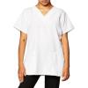 WonderWink Women’s Four Stretch Sporty V-Neck Scrub Top – XS-3XL, 3 Pockets, Eye Protection, Meets ANSI Z87.1(Pack of 1)(White)