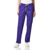 WonderWink Women’s Petite-Plus-Size Wonderwork Straight Leg Cargo Scrub Pant(Grape)