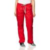 WonderWink Women’s Petite-Plus-Size Wonderwork Straight Leg Cargo Scrub Pant(Red)