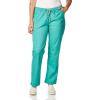 WonderWink Women’s Petite-Plus-Size Wonderwork Straight Leg Cargo Scrub Pant(Surgical Green)