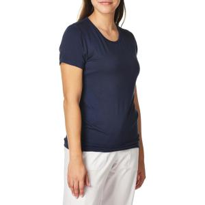 Layers Women’s Silky Knit Short Sleeve Tee(Navy)