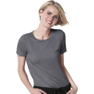 Layers Women’s Silky Knit Short Sleeve Tee(Pewter)