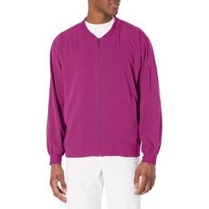 WonderWink Mens Zip Bomber Jacket(Wine)