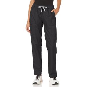 WonderWink Womens Convertible Slim Leg Cargo Pant(Black)