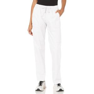 WonderWink Womens Convertible Slim Leg Cargo Pant(White)