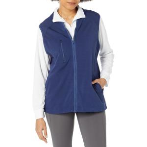 WonderWink Womens Fleece Full Zip Vest(Navy)