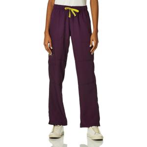 WonderWink Womens Four Stretch Cargo Scrub Pant(Eggplant)