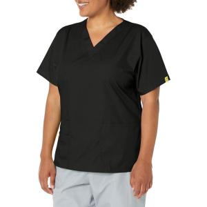 WonderWink Women’s Origins Bravo Scrub Top(Black)