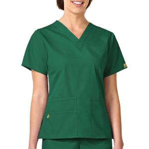WonderWink Women’s Origins Bravo Scrub Top(Hunter Green)