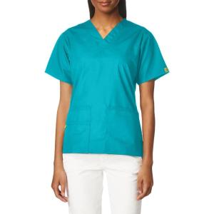 WonderWink Women’s Origins Bravo Scrub Top(Real Teal)