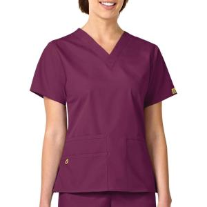 WonderWink Women’s Origins Bravo Scrub Top(Wine)