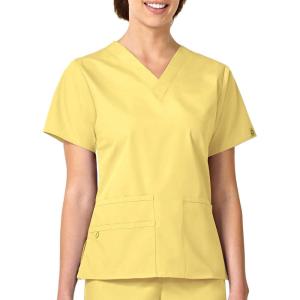 WonderWink Women’s Origins Bravo Scrub Top(Yellow)