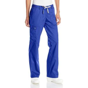 WonderWink Women’s Petite-Plus-Size Wonderwork Straight Leg Cargo Scrub Pant(Galaxy Blue)