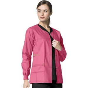 WonderWink Women’s Wonderflex Constance Snap Scrub Jacket(Papaya)