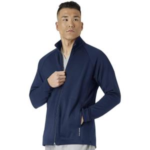 WonderWink mens Fleece Full-zip JacketFleece Full-Zip jacket(Navy)