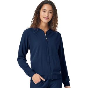 WonderWink womens Bomber Jacket(Navy)